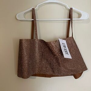 12th Tribe Glittering Bronze Top